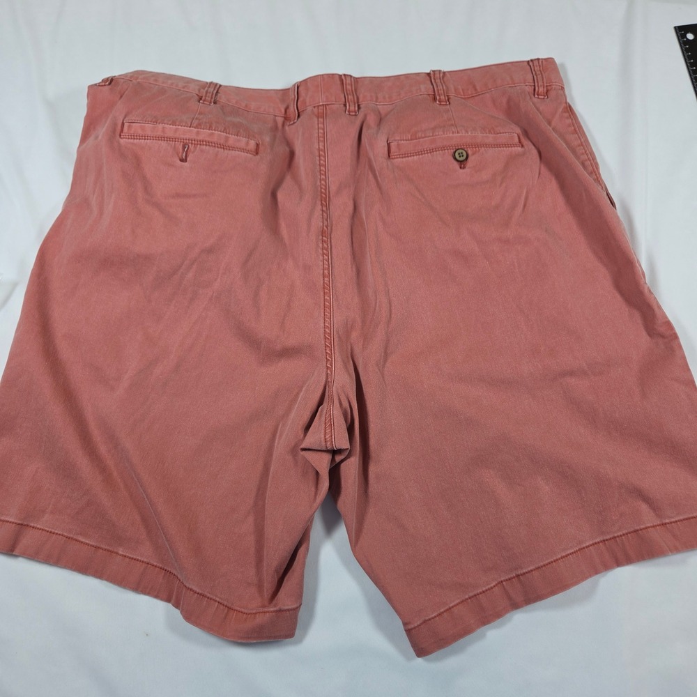 Tommy Bahama Boracay Shorts Mens 44 Coral Red Cotton Tencel Stretch Chino 44LG - Picture 2 of 11